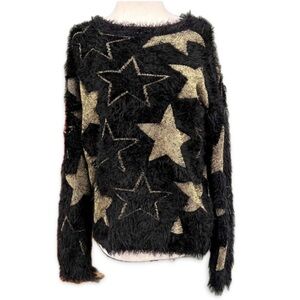 Fuzzy Sweater With Starss